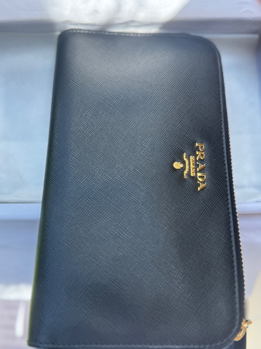 Prada Saffiano Zippy Wallet-NEW